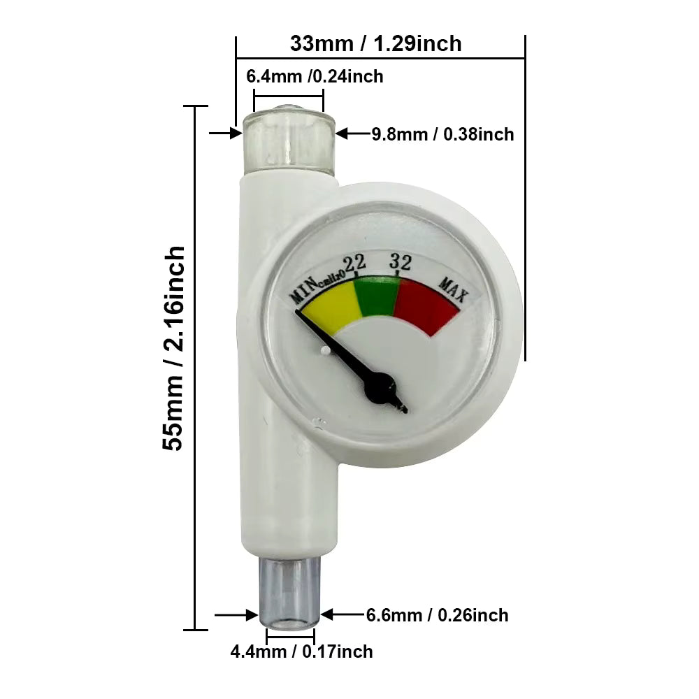 ET Tube Cuff Pressure Gauge