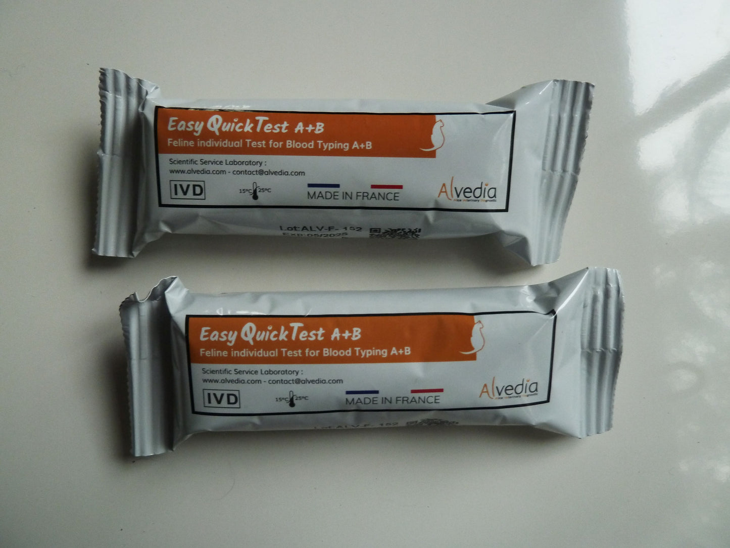 Alvedia Easy Quick Test Feline Blood Type A + B