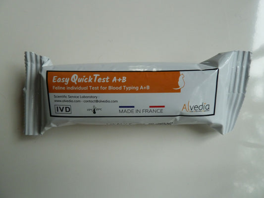 Alvedia Easy Quick Test Feline Blood Type A + B