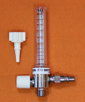 Single Tube Oxygen Flow Meter 0 - 15L