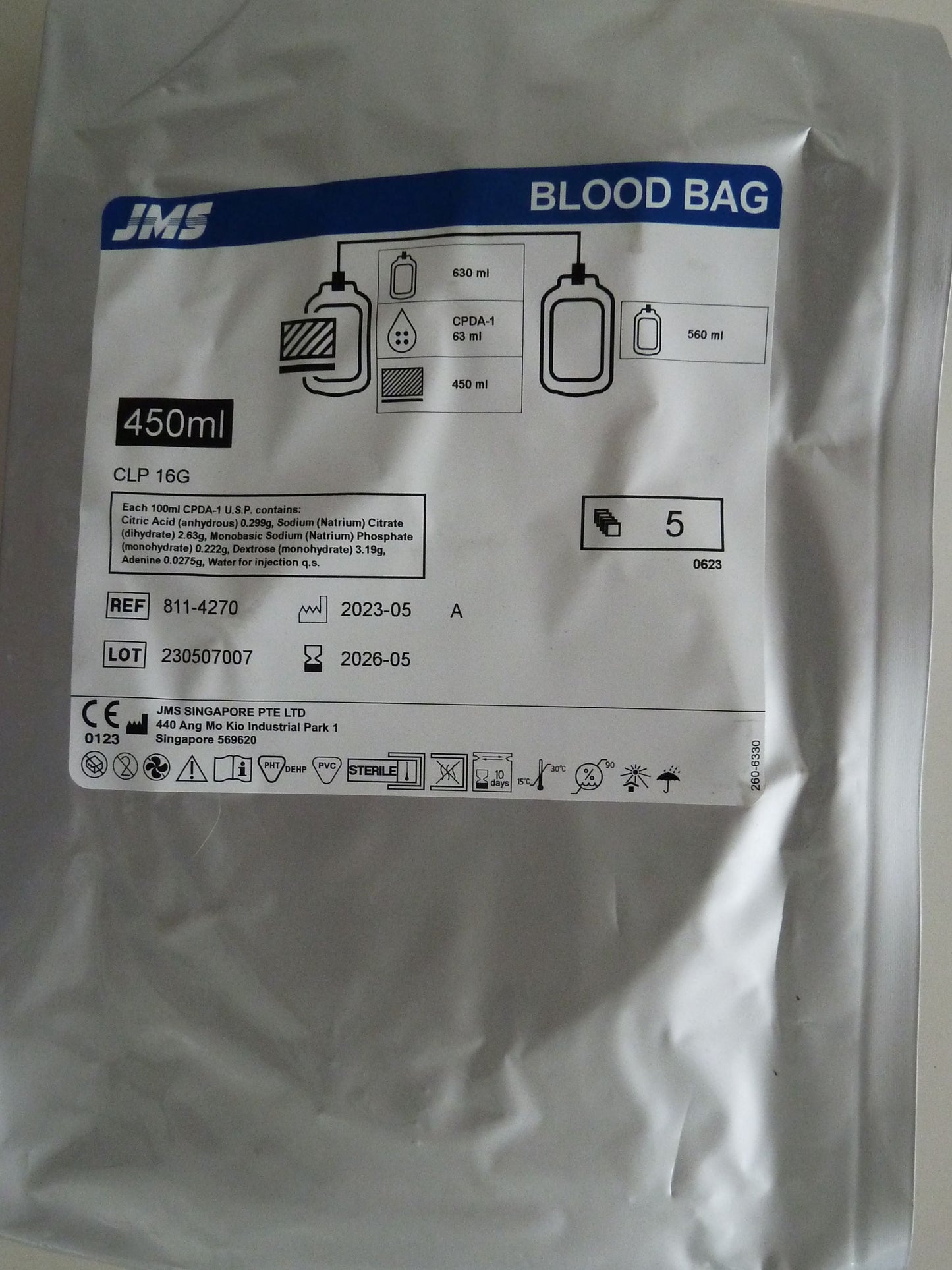 Double Blood Bags - 450 ml