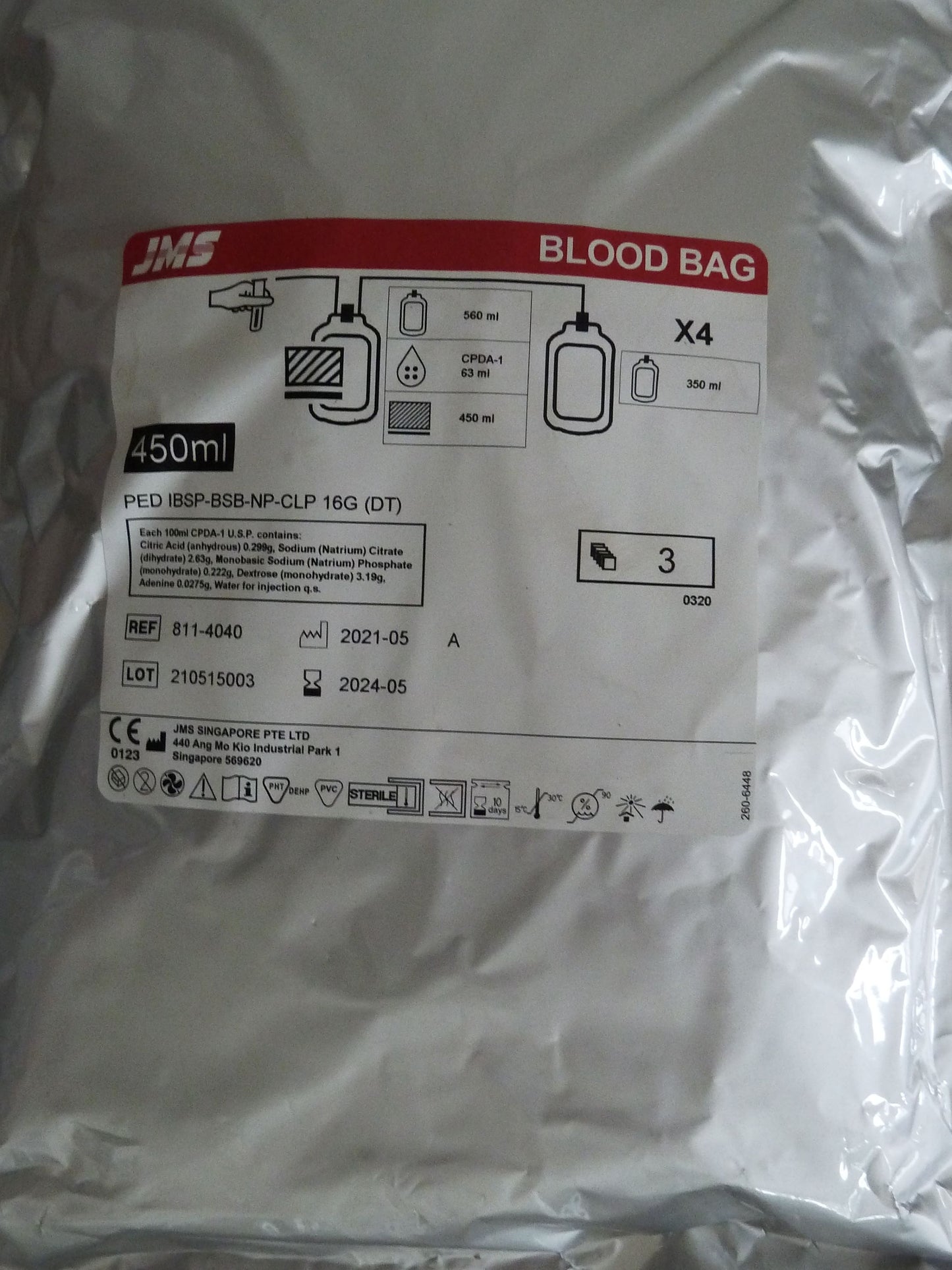 Quad Blood Bags - 450 ml