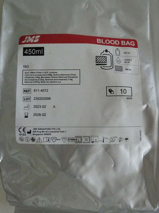 Single Blood Bags - 450 ml