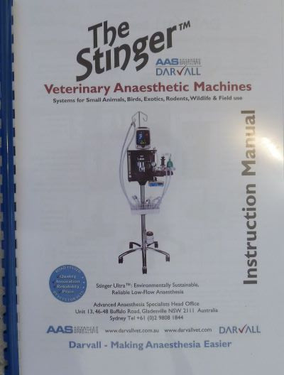 Stinger Streamline Anesthetic Gas Machine MKII with std CO2 Absorber Kit