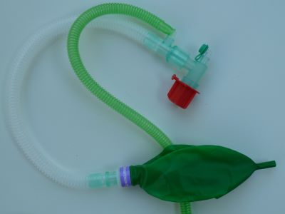 Anaesthetic Circuit - Paediatric T tube with No POP off Valve and Open Bag